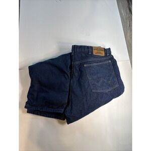 Wrangler Rugged Wear Fleece Lined Jeans Men's 38x30 Blue Denim Outdoor Workwear